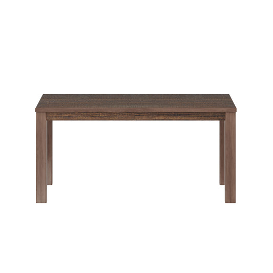 35" Espresso Solid Wood Dining Table-0