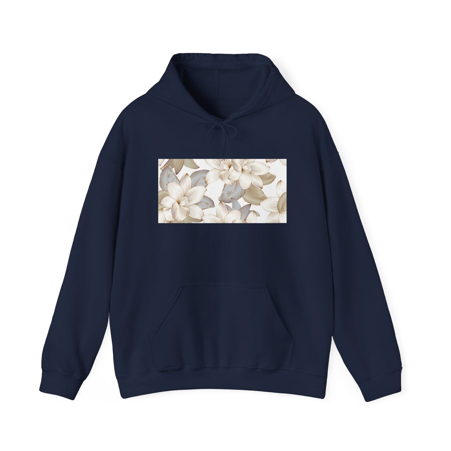 Serene Floral Unisex Hoodie | Cozy Gift for Nature Lovers, Perfect for Fall, Spring, Relaxation, and Casual Outings