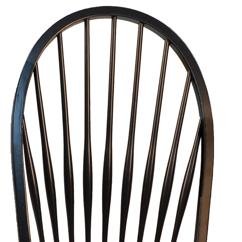 Black Wood Windsor Back Dining Side Chair-3