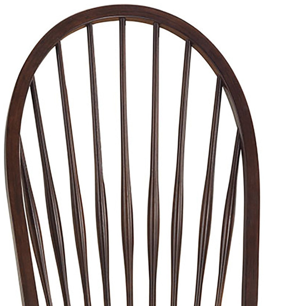 Espresso Wood Windsor Back Dining Side Chair-3