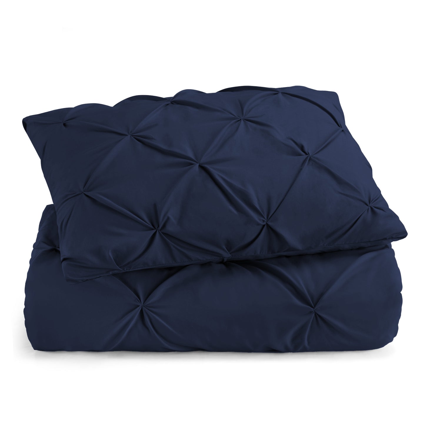 Navy Blue Queen Microfiber 110 Thread Count Washable Down Alternative Comforter-3
