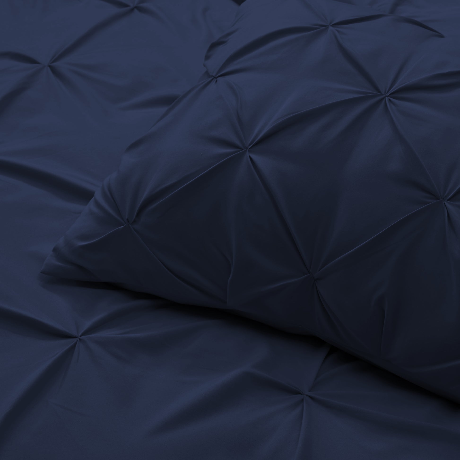 Navy Blue Queen Microfiber 110 Thread Count Washable Down Alternative Comforter-8