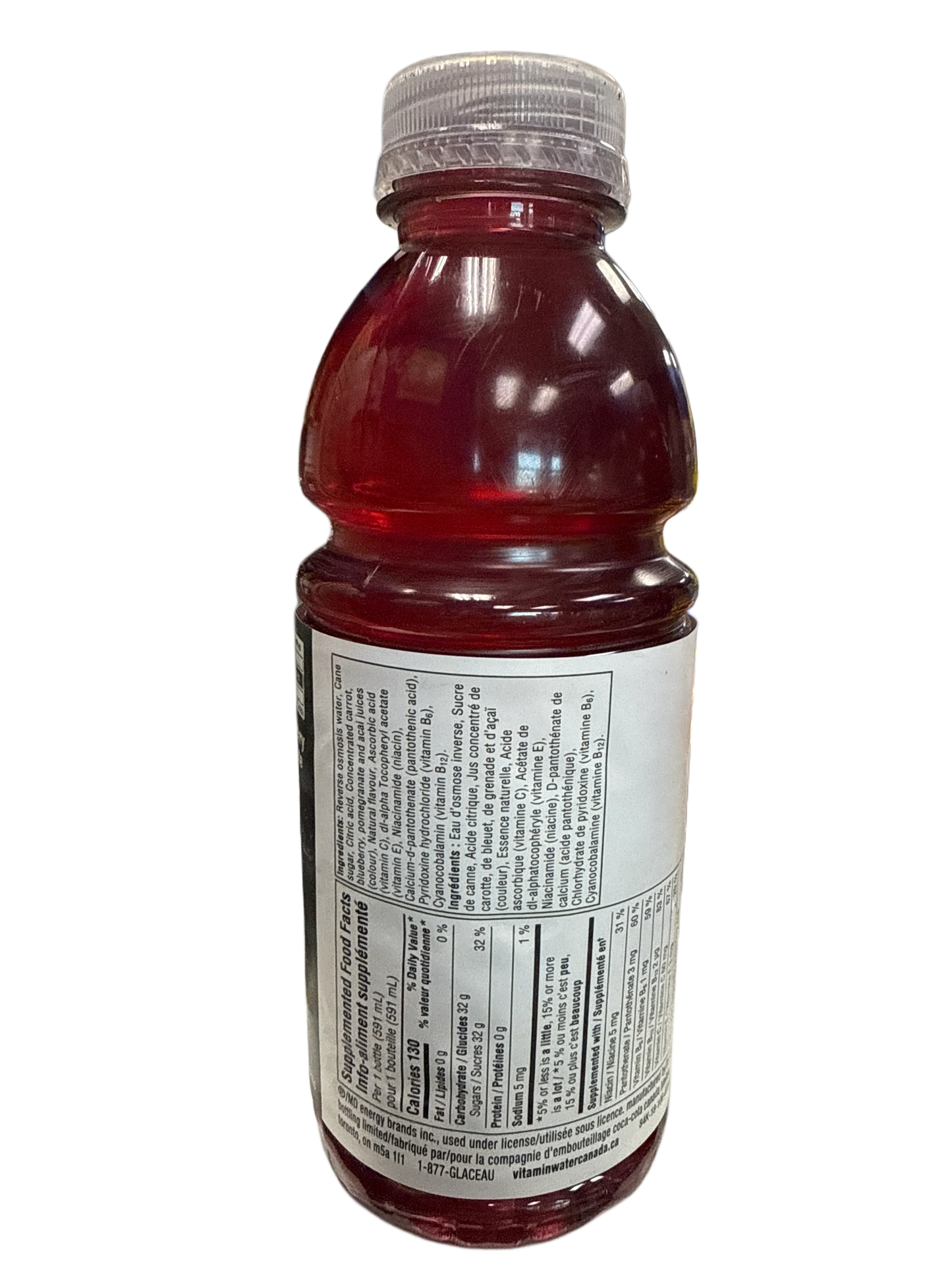 Vitamin Water Acai Blueberry Pomegranate Flavour 591ML - Canadian Edition
