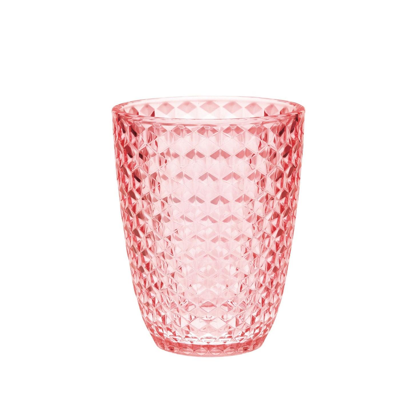 Set of Four Pink Diamond Acrylic Stemless Whiskey Glass-0