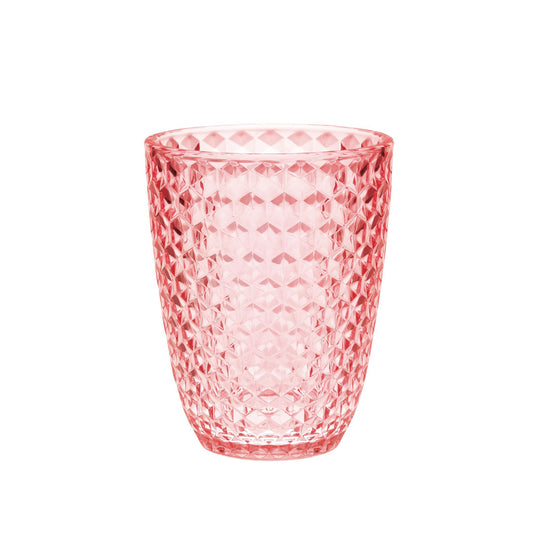 Set of Four Pink Diamond Acrylic Stemless Whiskey Glass-0