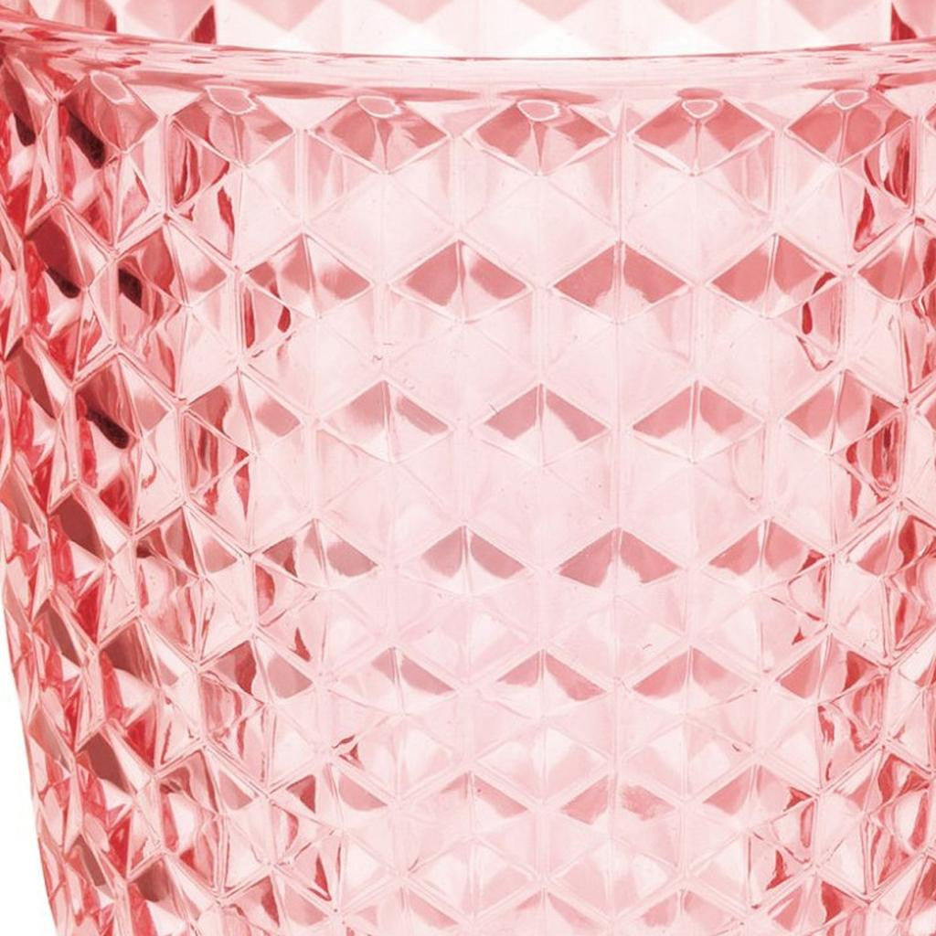 Set of Four Pink Diamond Acrylic Stemless Whiskey Glass-4