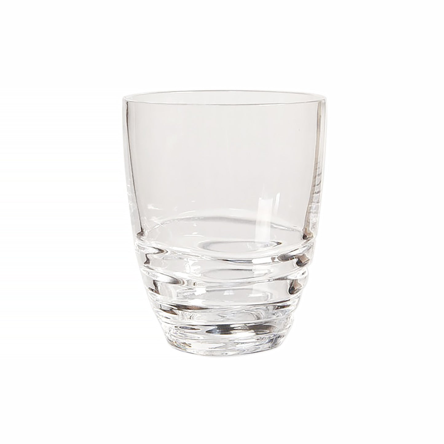 Set of Four Clear Acrylic Stemless Whiskey Glass-4