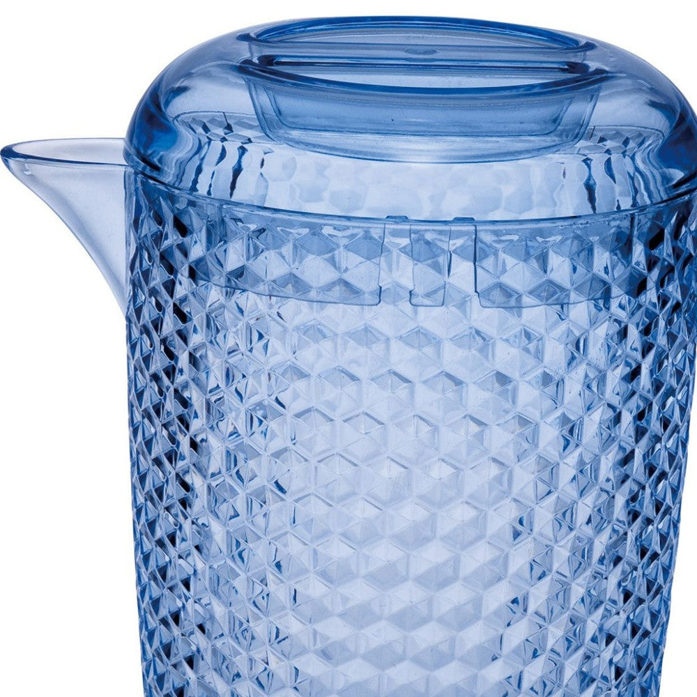 2.5 Quart Blue Diamond Acrylic Pitcher-2