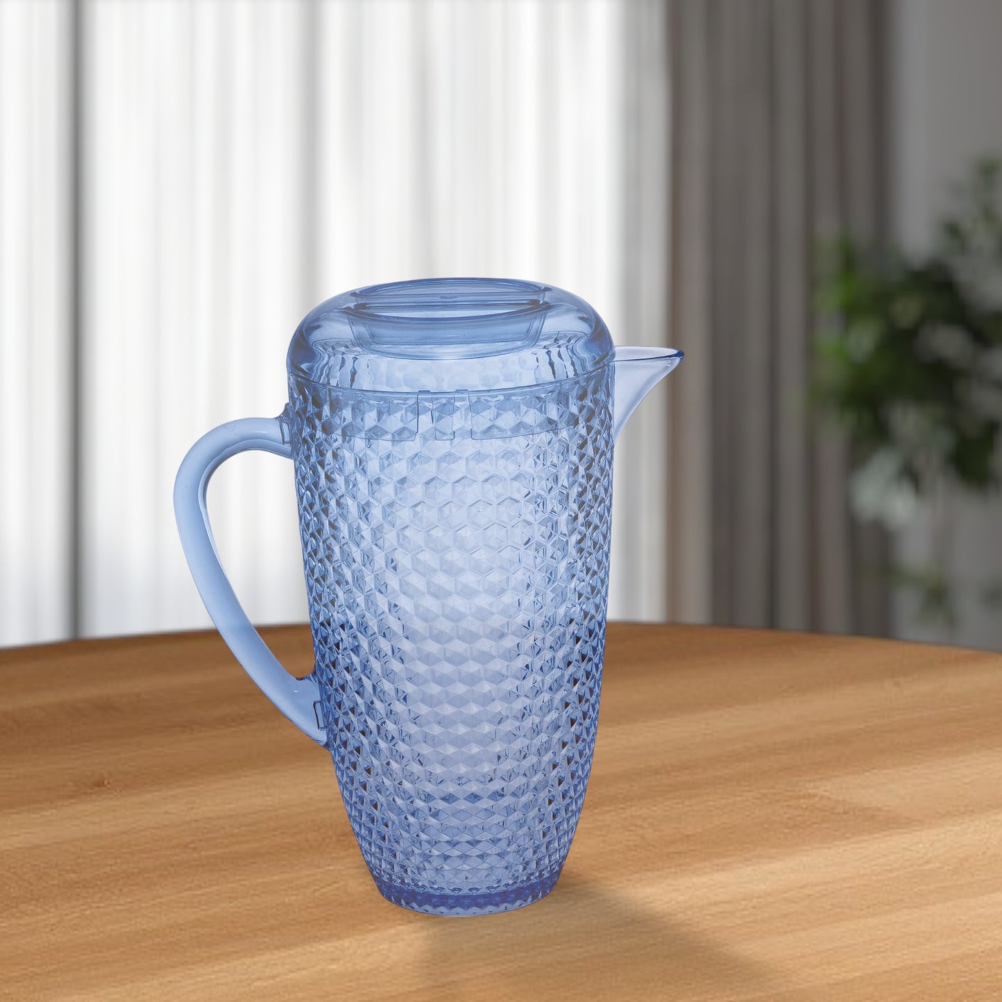 2.5 Quart Blue Diamond Acrylic Pitcher-1