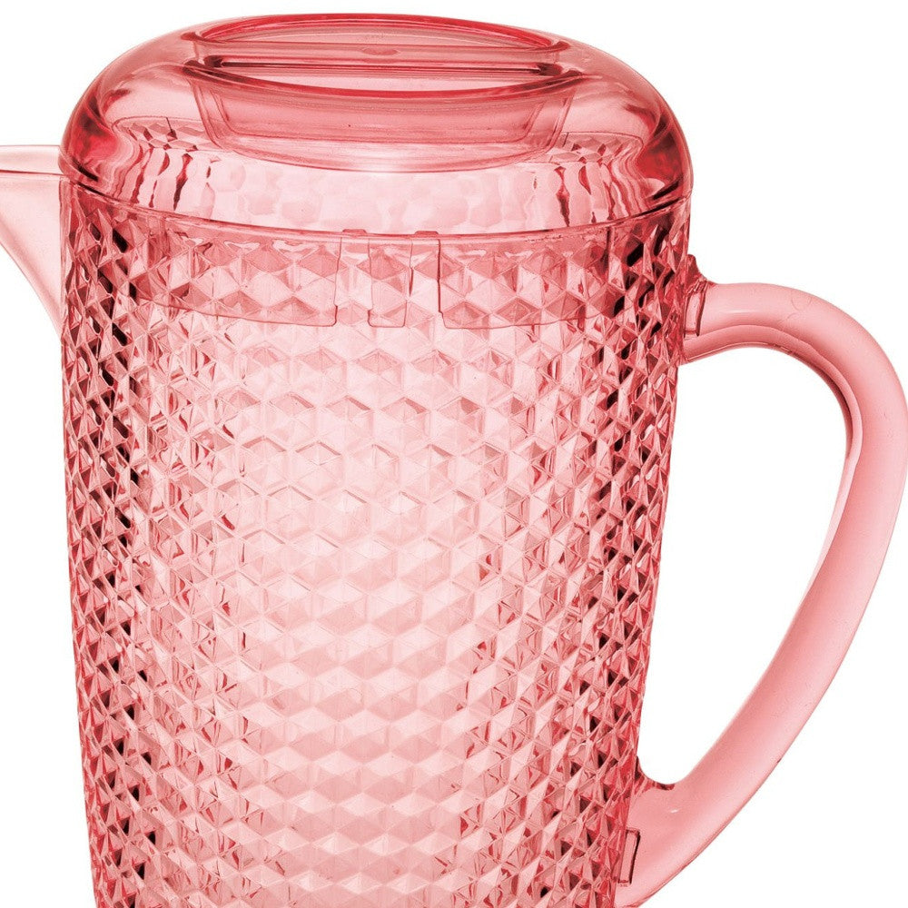 2.5 Quart Pink Diamond Acrylic Pitcher-3