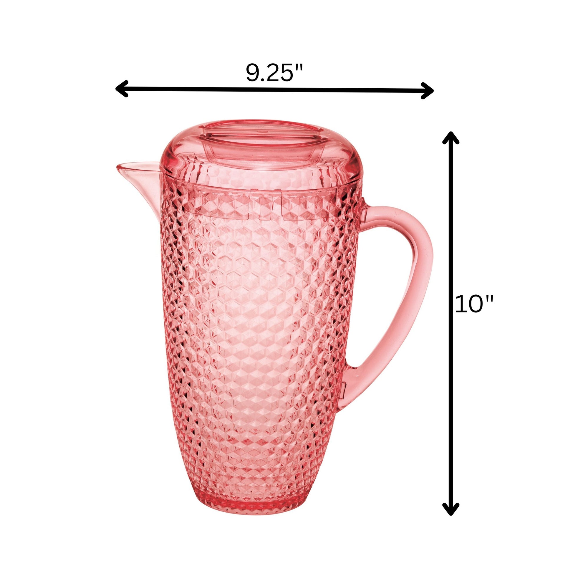 2.5 Quart Pink Diamond Acrylic Pitcher-7