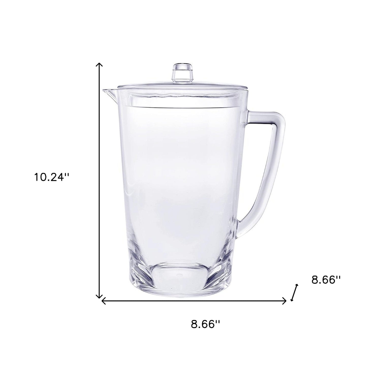 2.75 Quart Clear Acrylic Pitcher-4