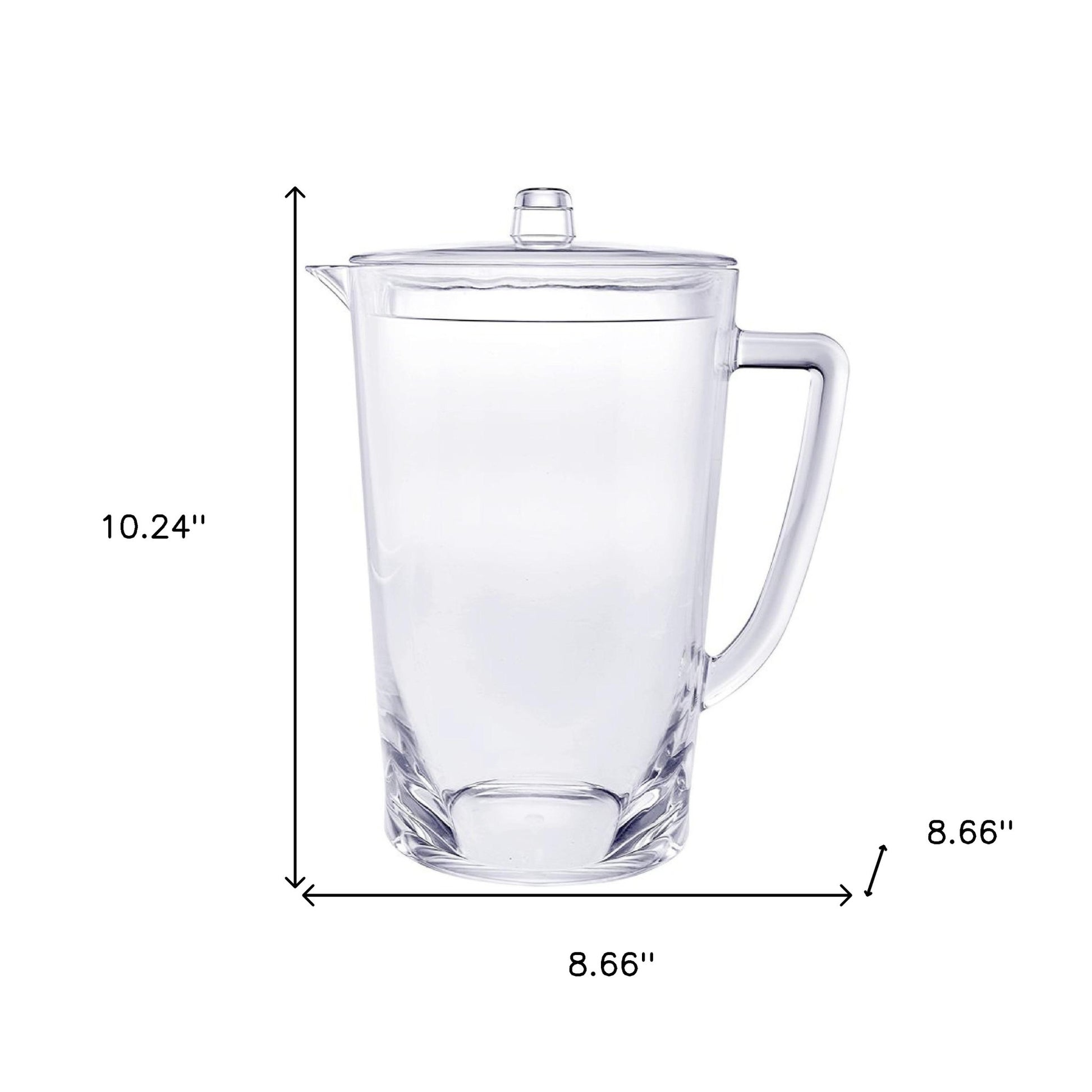 2.75 Quart Clear Acrylic Pitcher-4