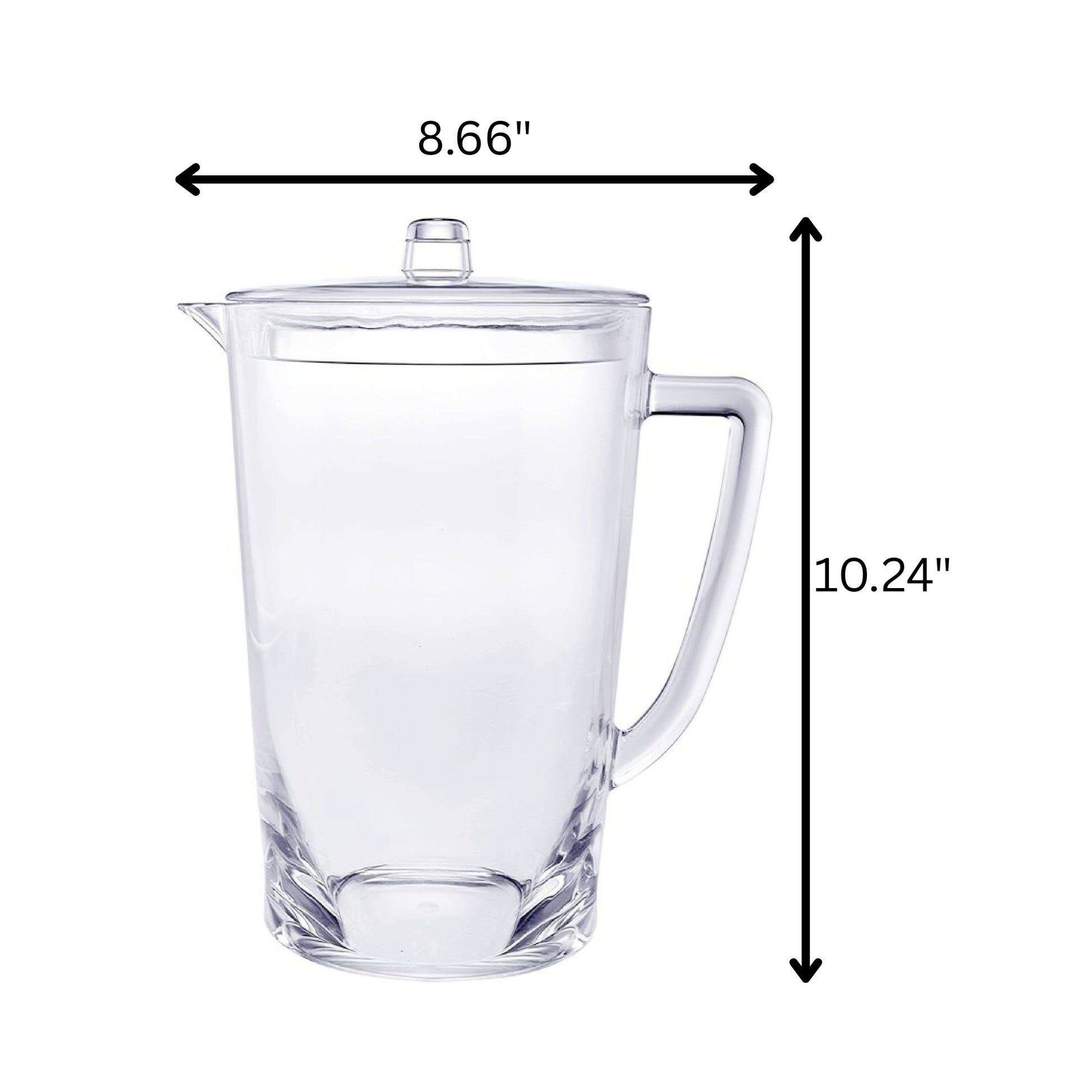 2.75 Quart Clear Acrylic Pitcher-6