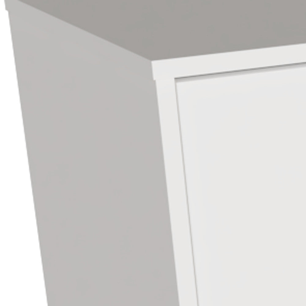30" White Three Drawer Dresser-4
