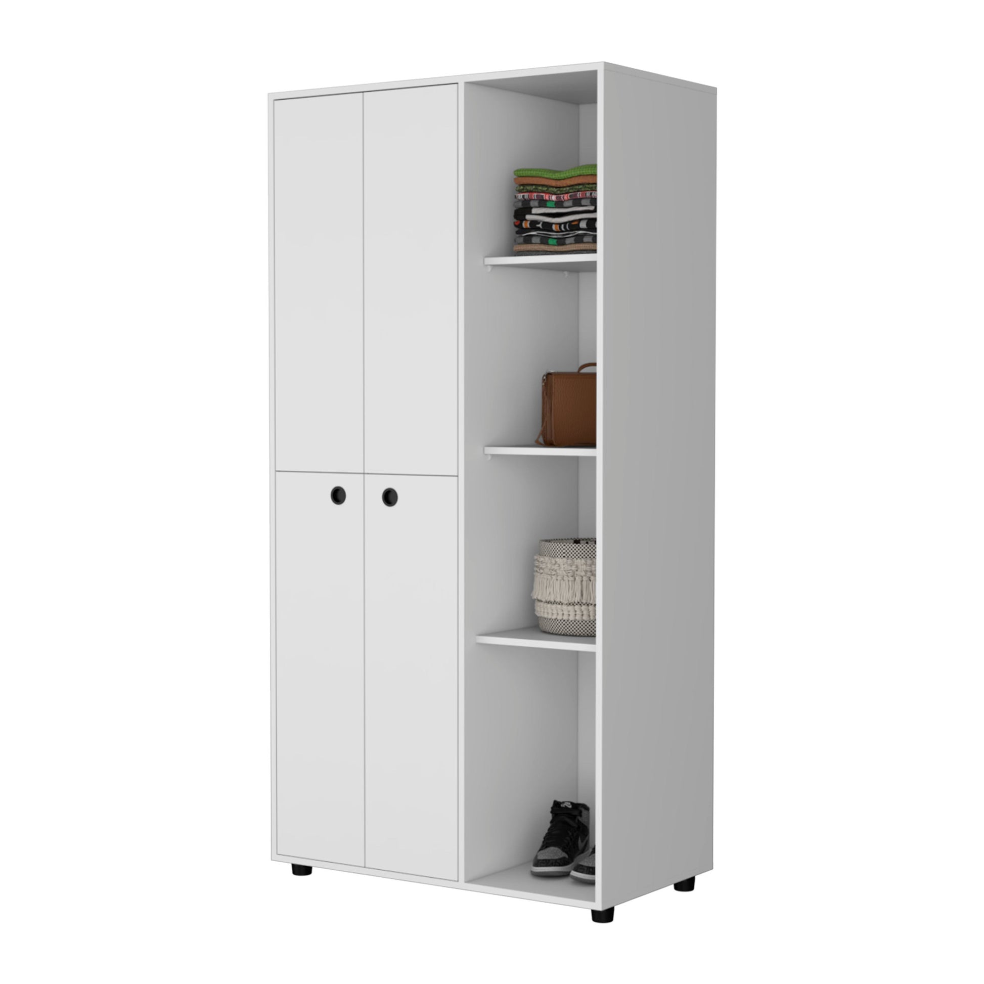 35" White Drawer Dresser-3
