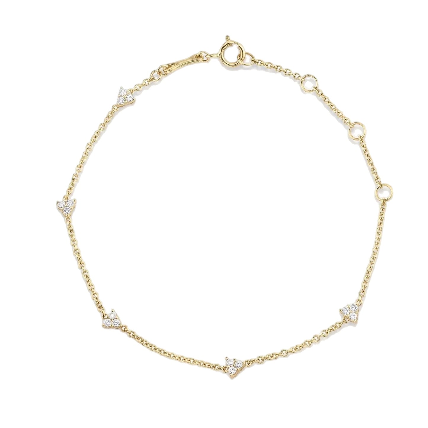 Lotus Crystal Gold Bracelet-0