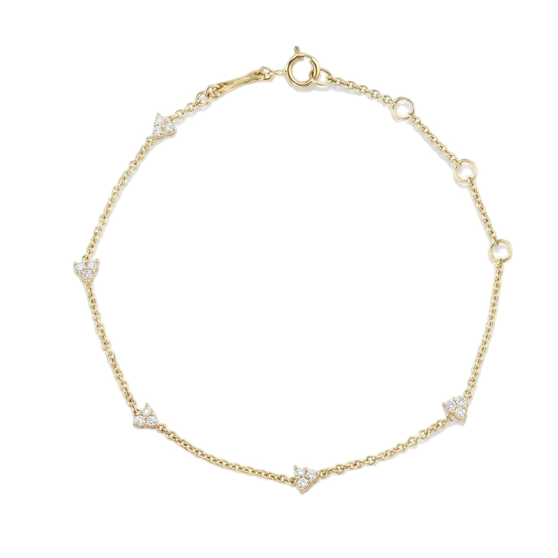 Lotus Crystal Gold Bracelet-0