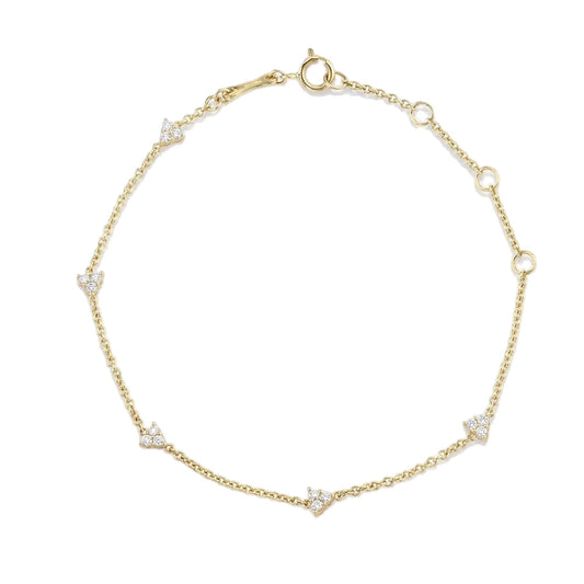 Lotus Crystal Gold Bracelet-0