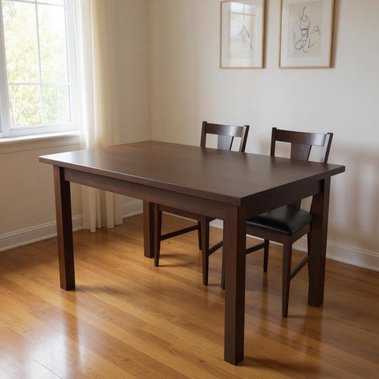 48" Raw Umber Solid Wood Dining Table-0