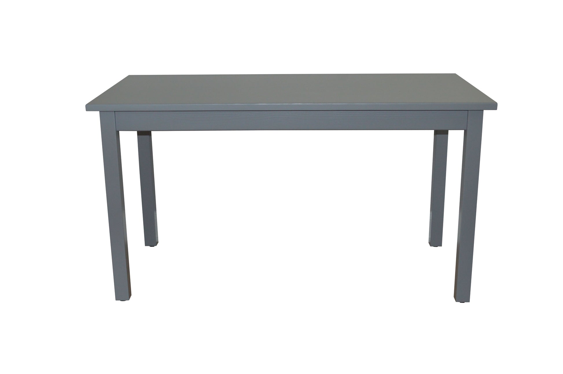 48" Gray Solid Wood Dining Table-1