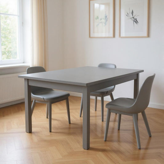 48" Gray Solid Wood Dining Table-0