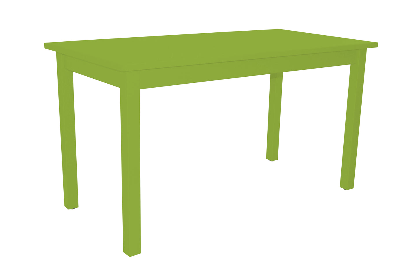 60" Chartreuse Solid Wood Dining Table-2