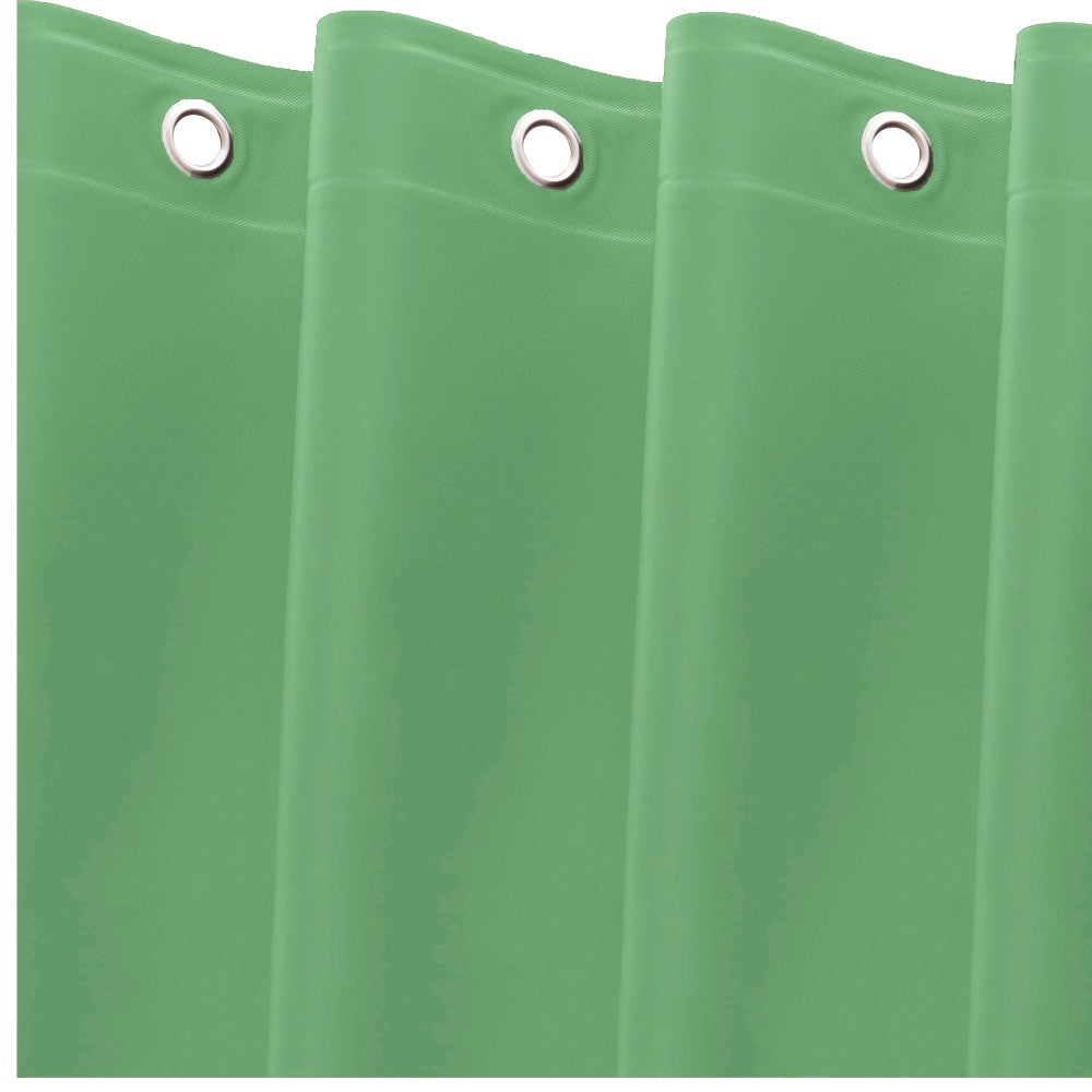 72" Green Vinyl Shower Curtain Liner-2