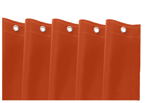 72" Terra Cotta Vinyl Shower Curtain Liner-0