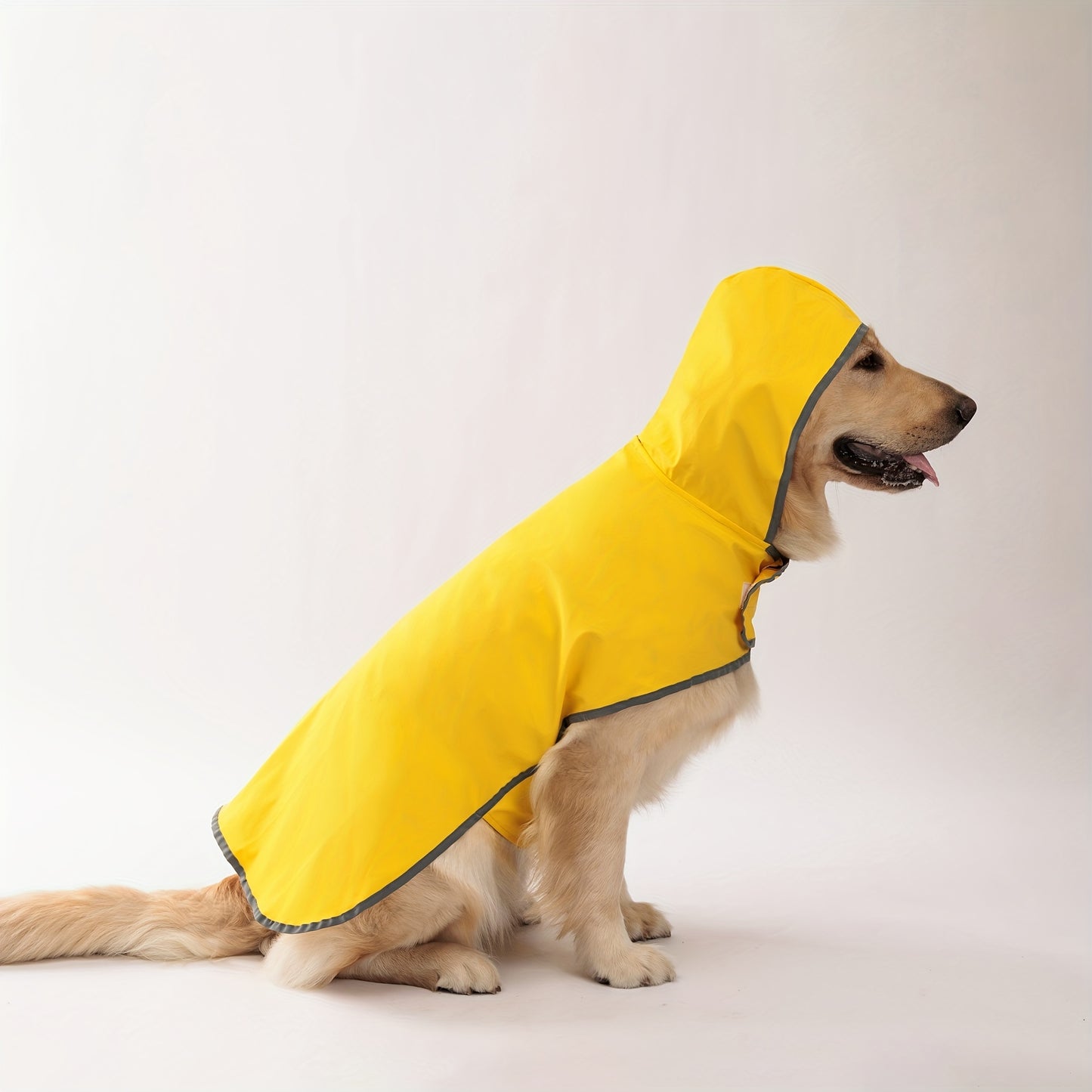 PETS TALE Reversible Waterproof Dog Raincoat - 1pc Polyester Pet Jacket with Duck Print - Machine Washable, Adjustable Straps for Small to Extra Large Breeds