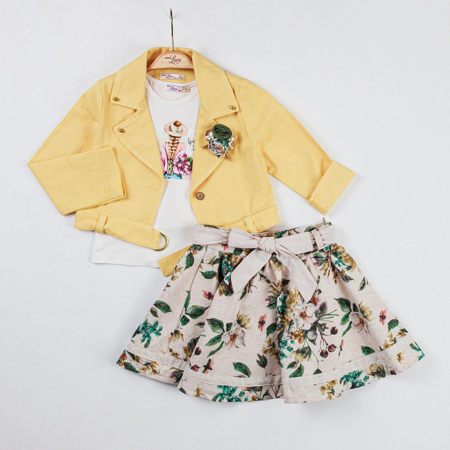 Stylish Bouquet Girls Casual Set-1