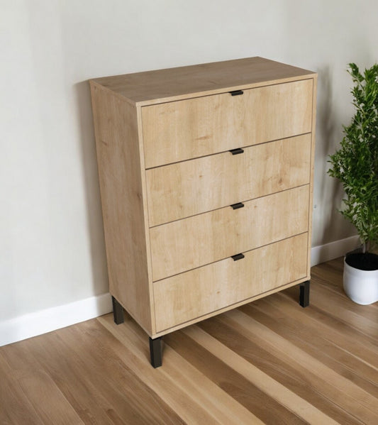 30" Natural Four Drawer Dresser-0