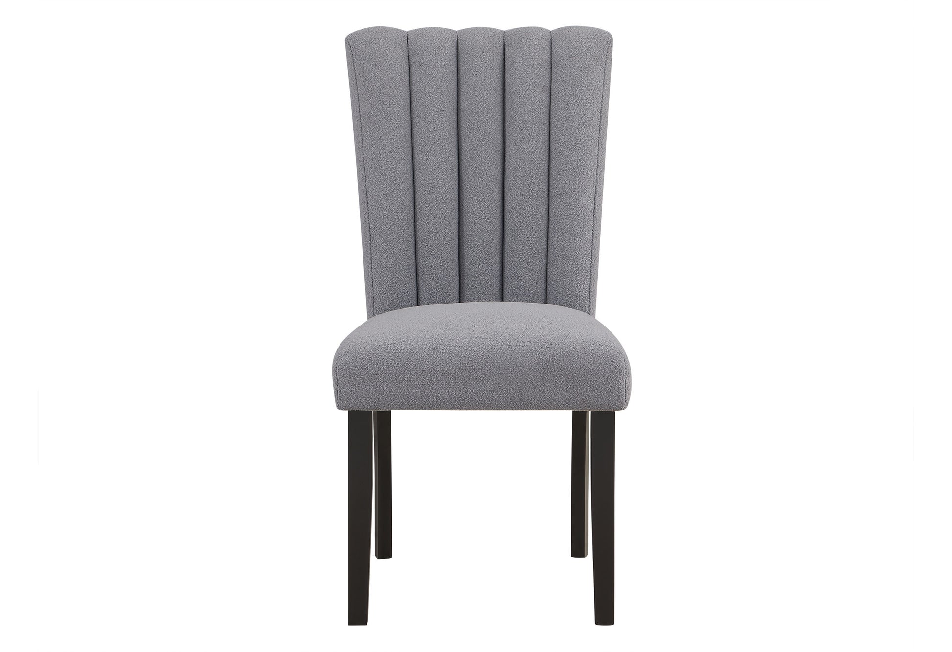 Gray Upholstered Tufted Velvet Dining Side Chair-1