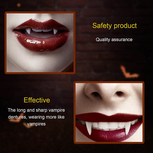 Retractable Vampire Fangs Party Dance Fangs Spoof Teeth Halloween Costume