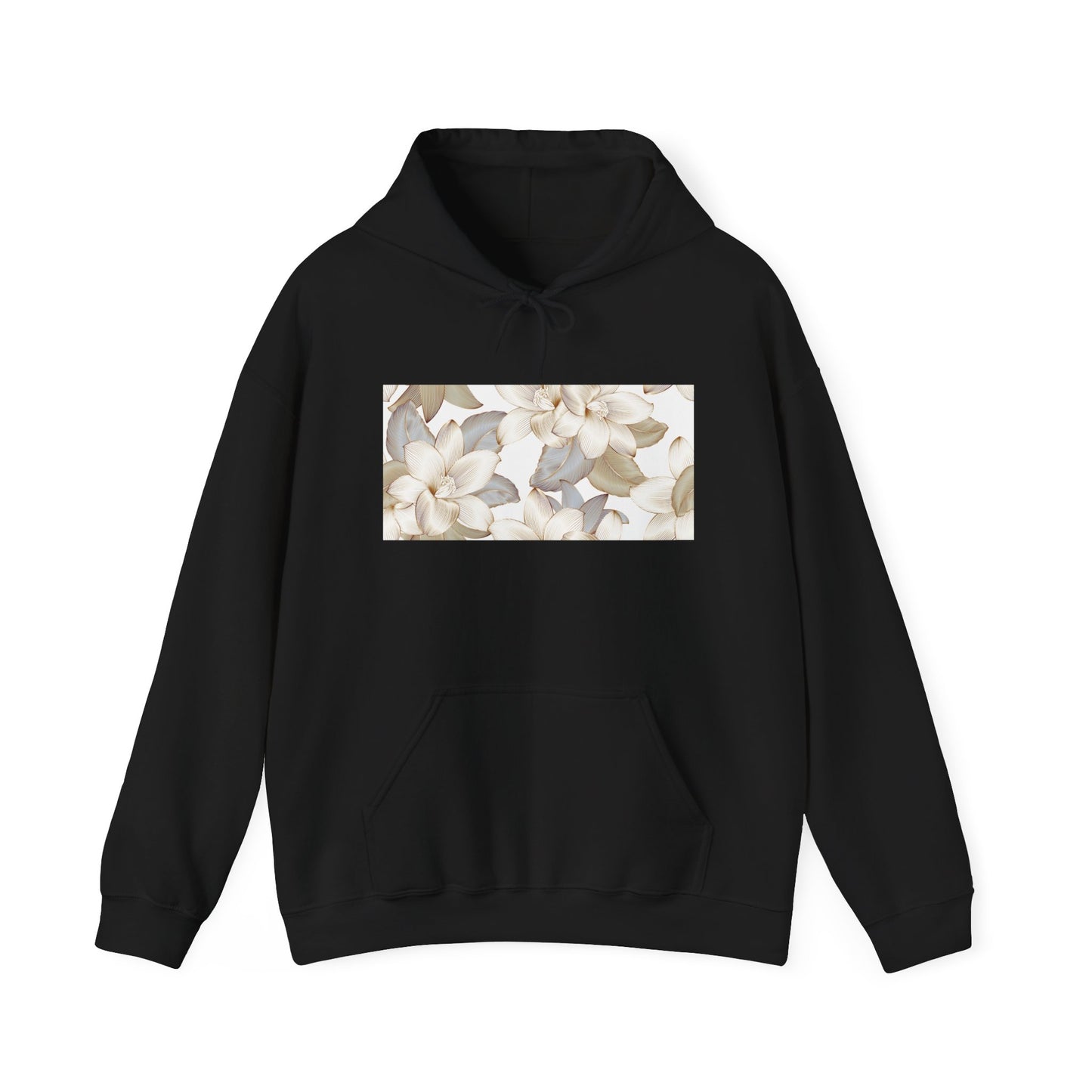 Serene Floral Unisex Hoodie | Cozy Gift for Nature Lovers, Perfect for Fall, Spring, Relaxation, and Casual Outings