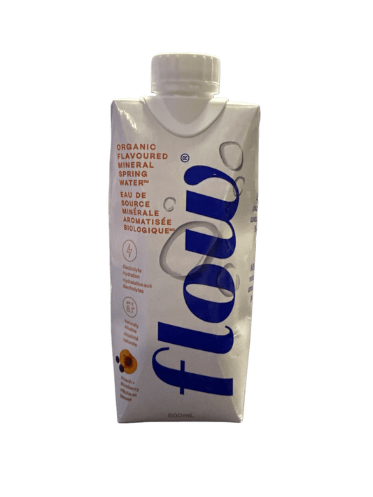 Flow Peach + Blueberry Mineral Spring Water 500ML - Canadian Edition