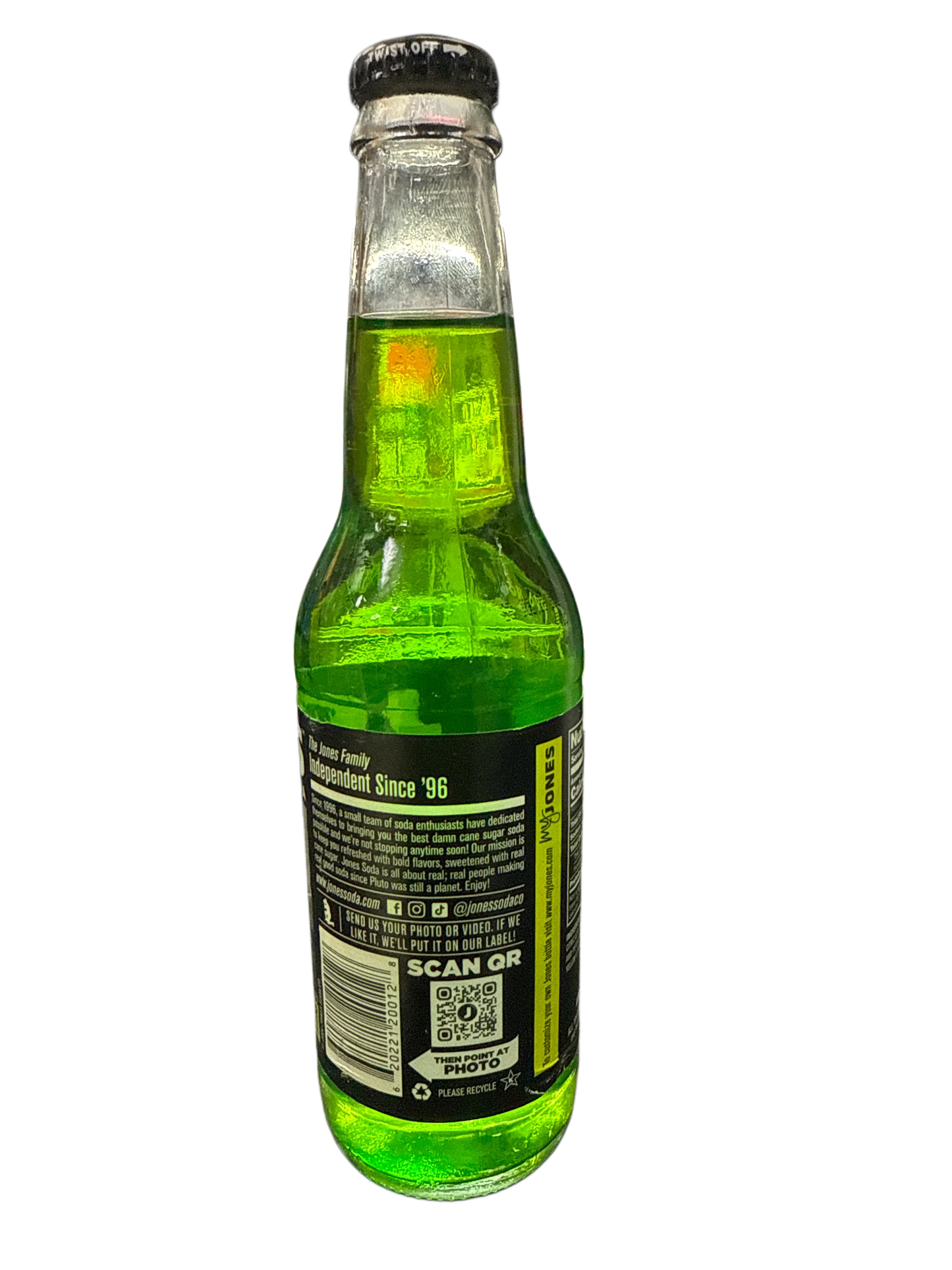 Jones Green Apple Soda Flavoured Glass Bottle 355ML - Canadian Edition