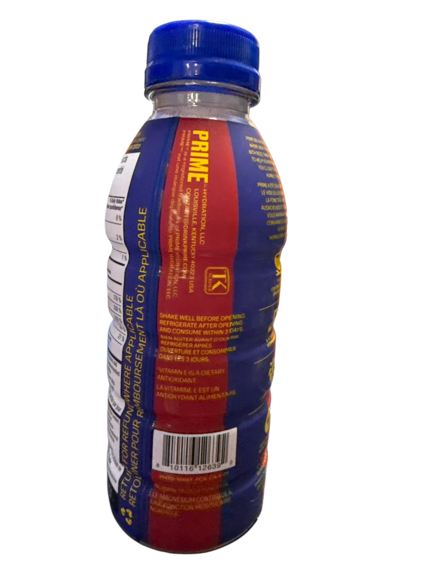 Prime Hydration Barcelona Berry Freeze Flavour 500ML - Canadian Edition