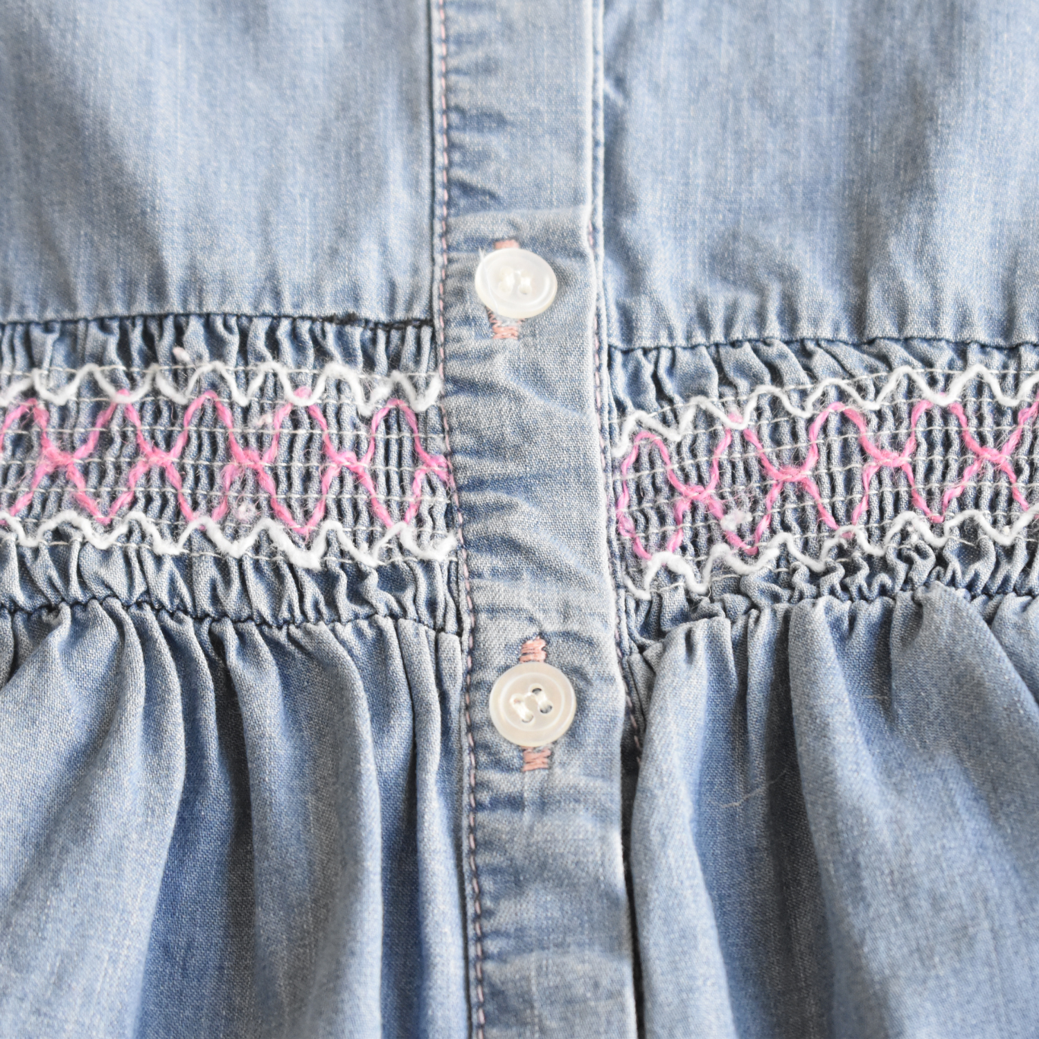 Cloud Cuddle Girls Denim Dress-2