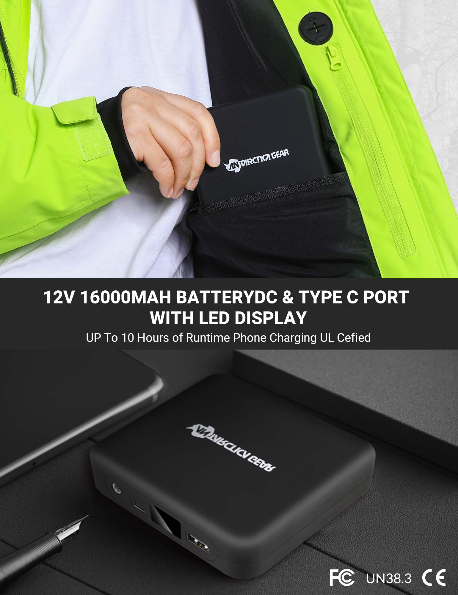 ANTARCTICA GEAR Heated Jacket, Ski Jacket Coat For Women Winter Coat-4