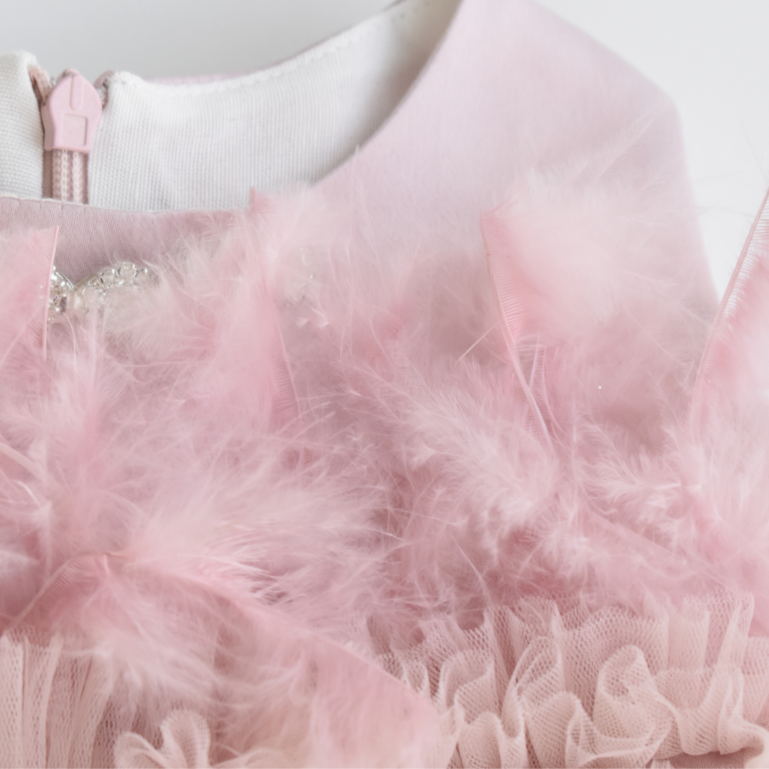 Feathers & Frills Baby Dress-4