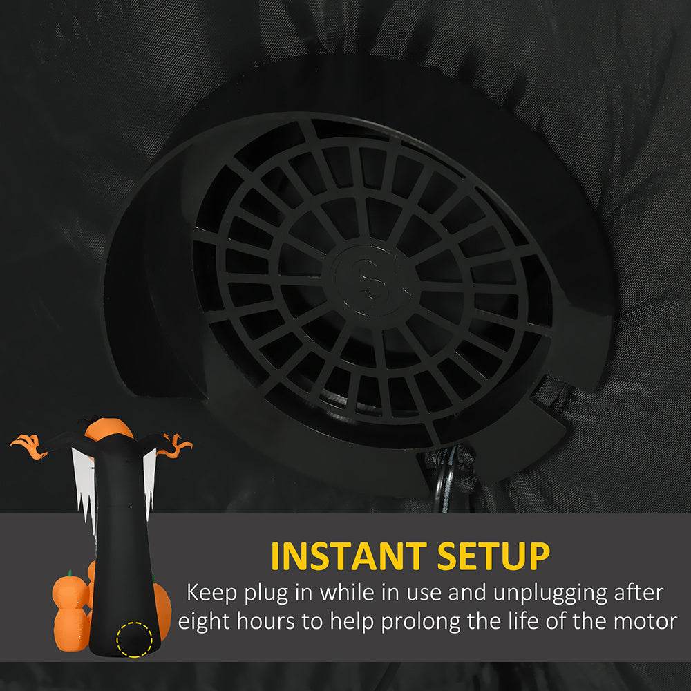 9ft Halloween Inflatables Outdoor Decorations, Pumpkin Ghost With Pumpkin Patch, Outdoor Giant Blow Up Yard Decor With Build-in LED For Garden, Lawn, Party, Holiday