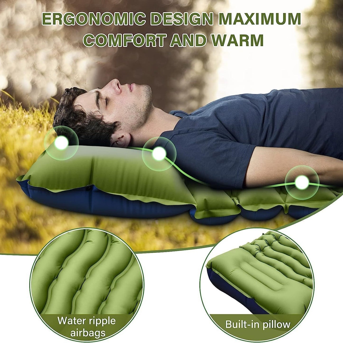 Ultra-light Foot Inflatable Mattress Camping Camping Portable Floatation Bed