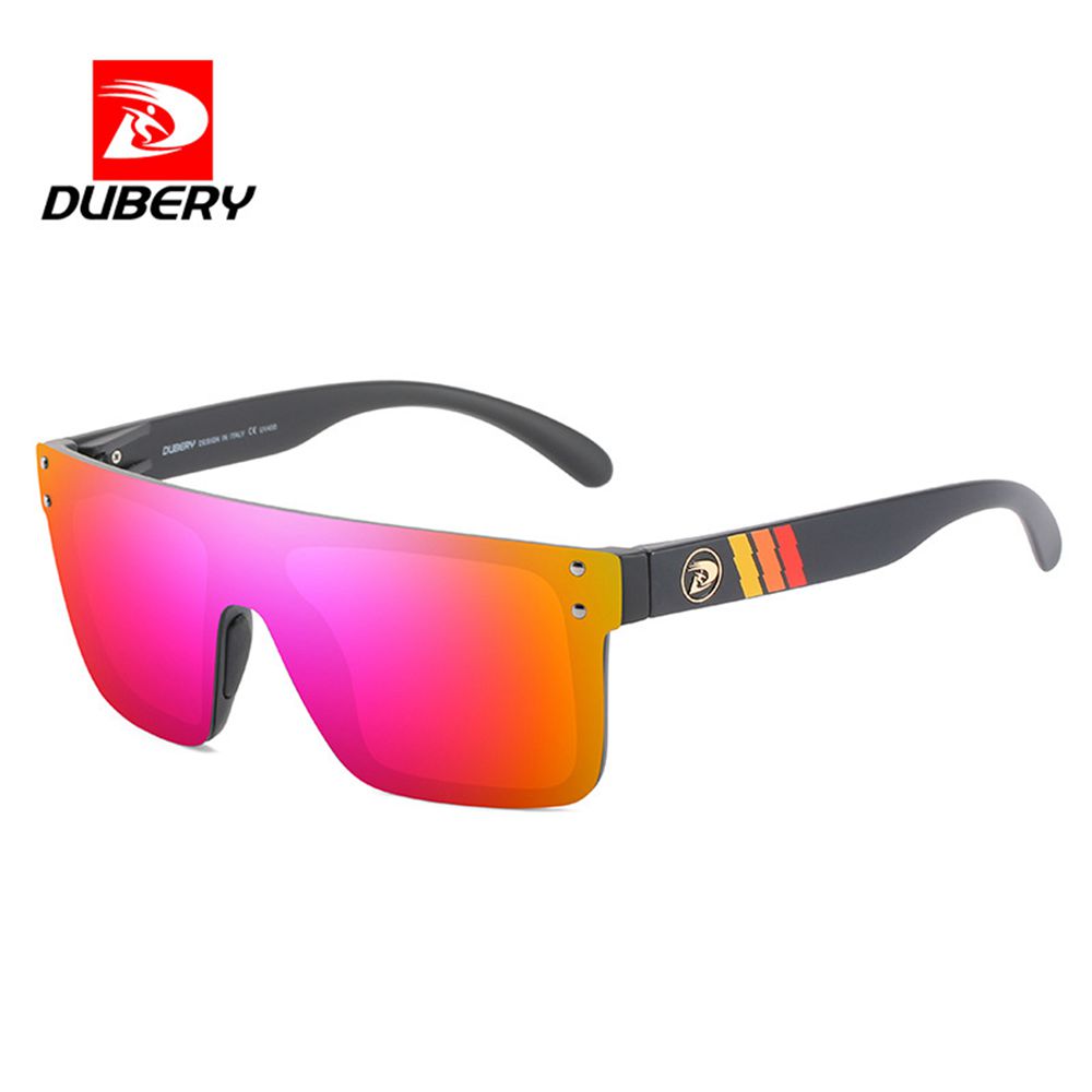 DUBERY, One-piece Large-frame Fashion Glasses, Trendy Polarized Sports Fashion Glasses, Riding One-piece Fashion Glasses