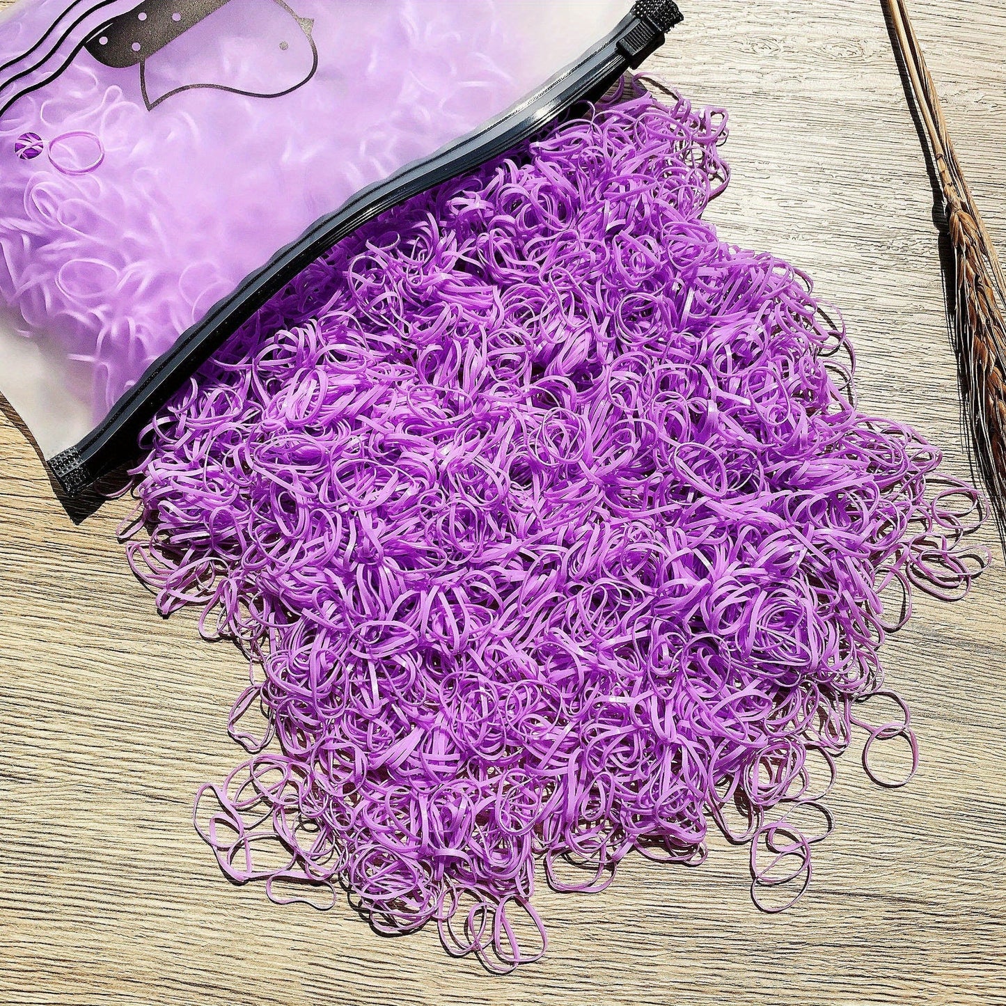 1000/2000pcs 1000/2000 Pcs Colorful Nylon Hair Ties & Headbands Set with Storage Bag for Girls