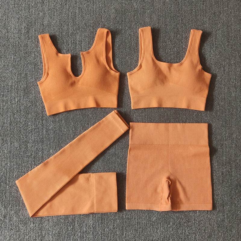6pcs Yoga Workout Outfit set for women Gym clothes