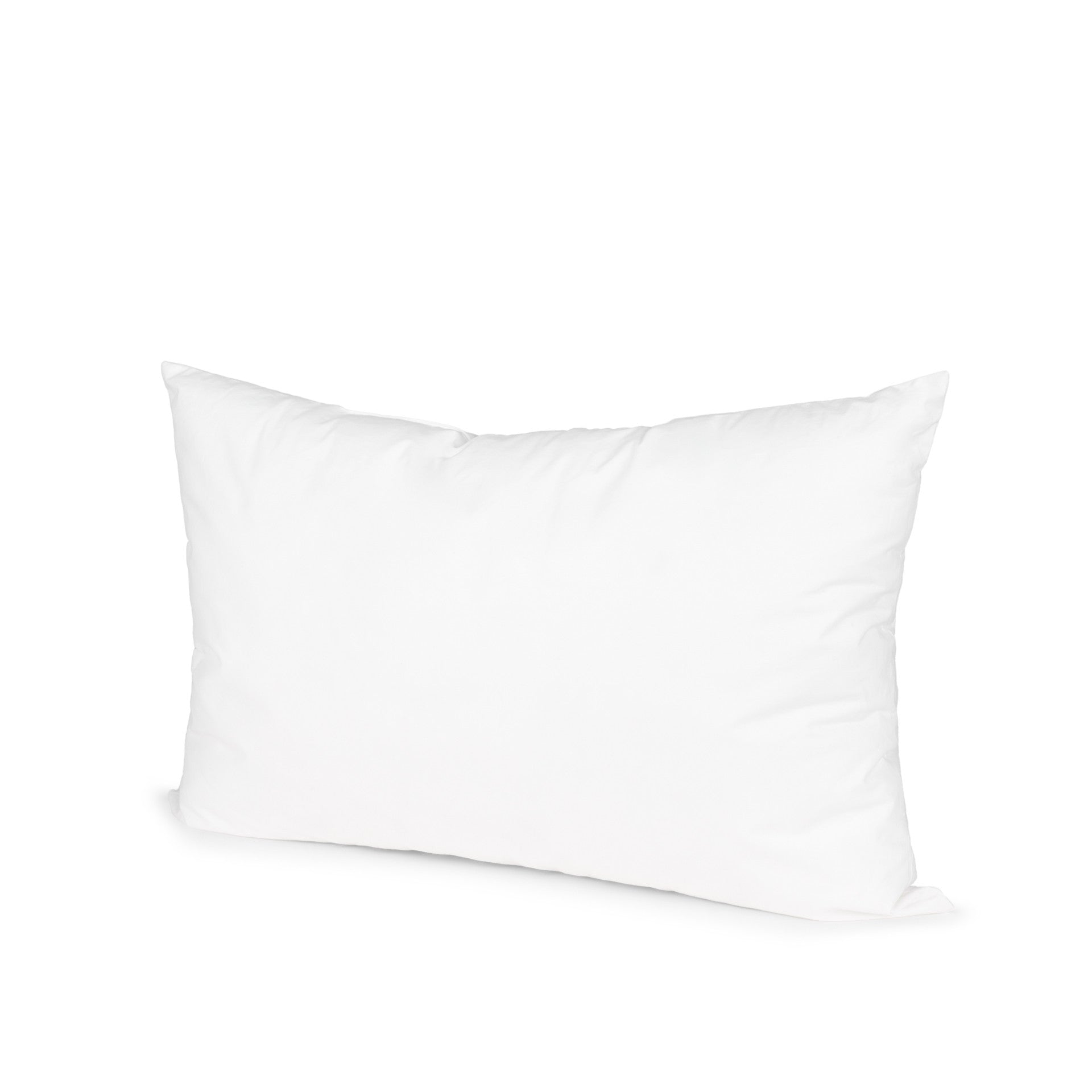 15" X 23" White Cotton Down Blend Throw Pillow Insert-1
