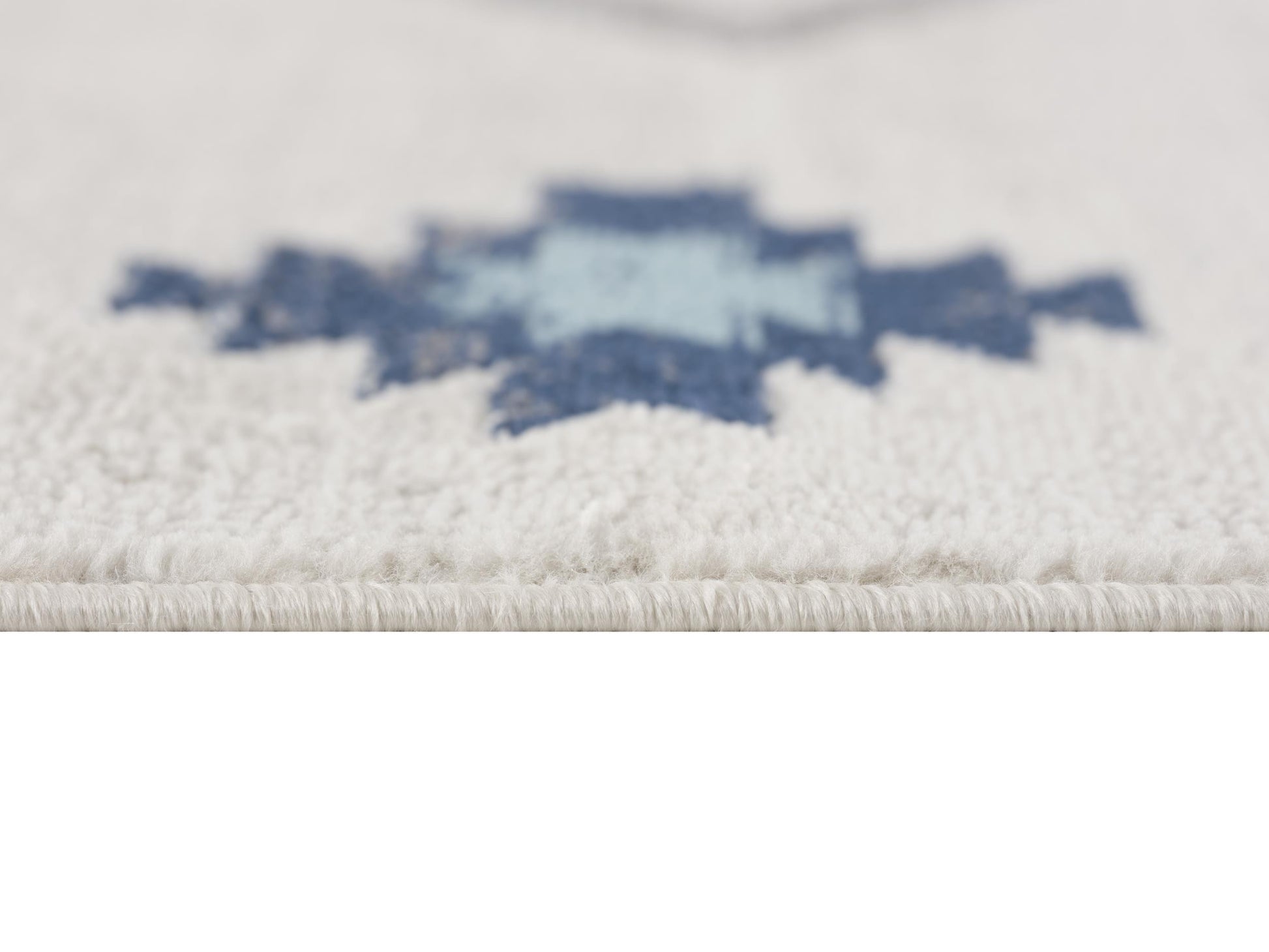 2' X 2' Blue Beige And Gray Southwestern Square Rug-5
