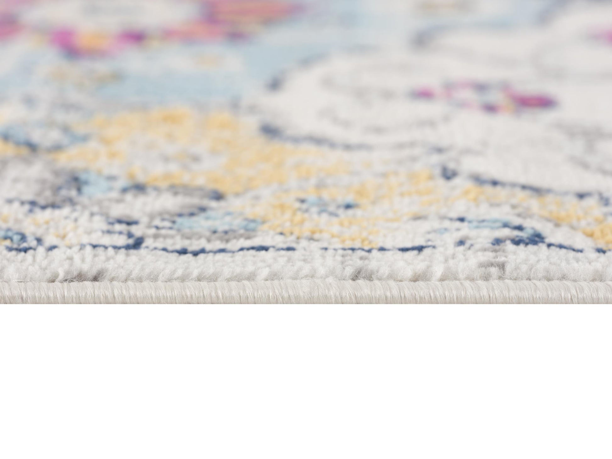 2' X 2' Gray Gold And Pink Floral Medallion Square Rug-4