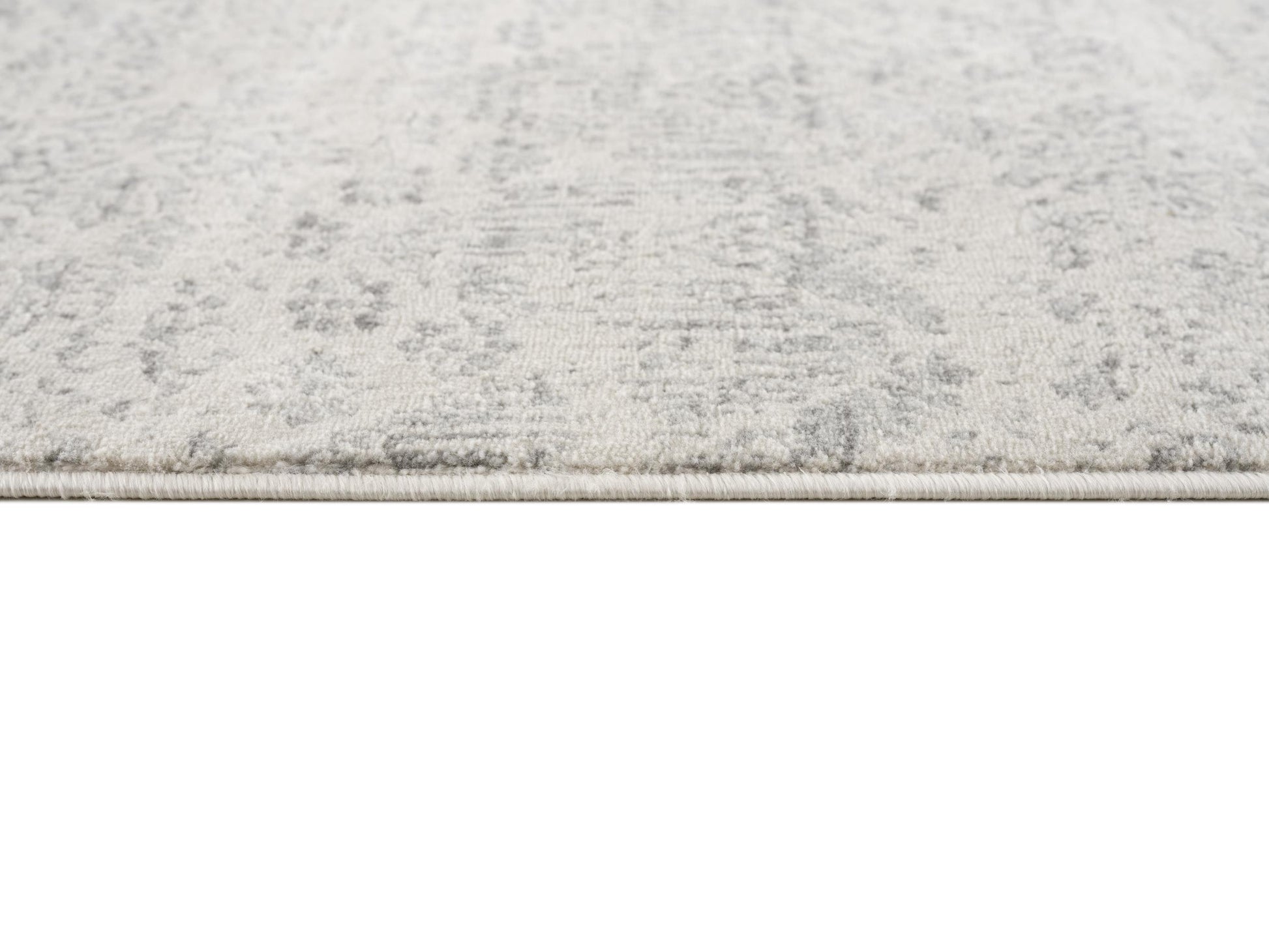 2' X 2' Beige And Gray Floral Medallion Square Rug-8